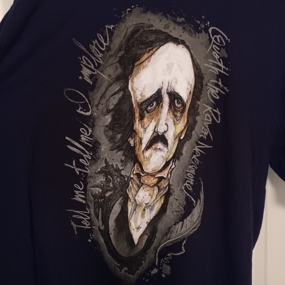 Edgar Allan Poe T-Shirt by Big Chris - Picture 2 of 6
